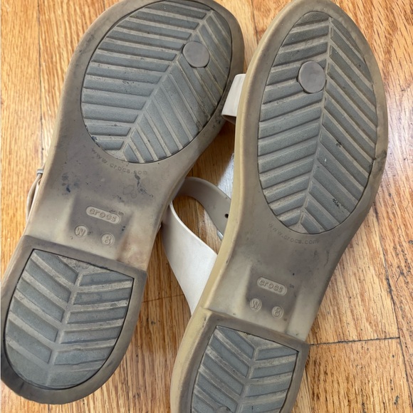 CROCS Women's Beige Strap Sandals - Picture 4 of 5